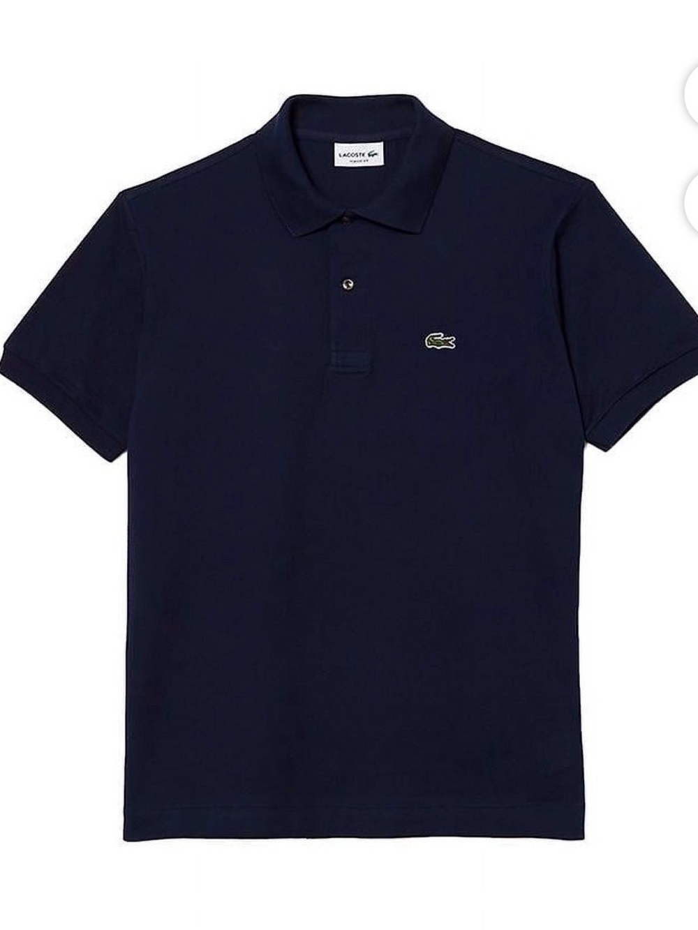 Lacoste Men's Navy Blue Polo Shirt 100% Cotton Size 4XL (Fits Like XL/XXL)